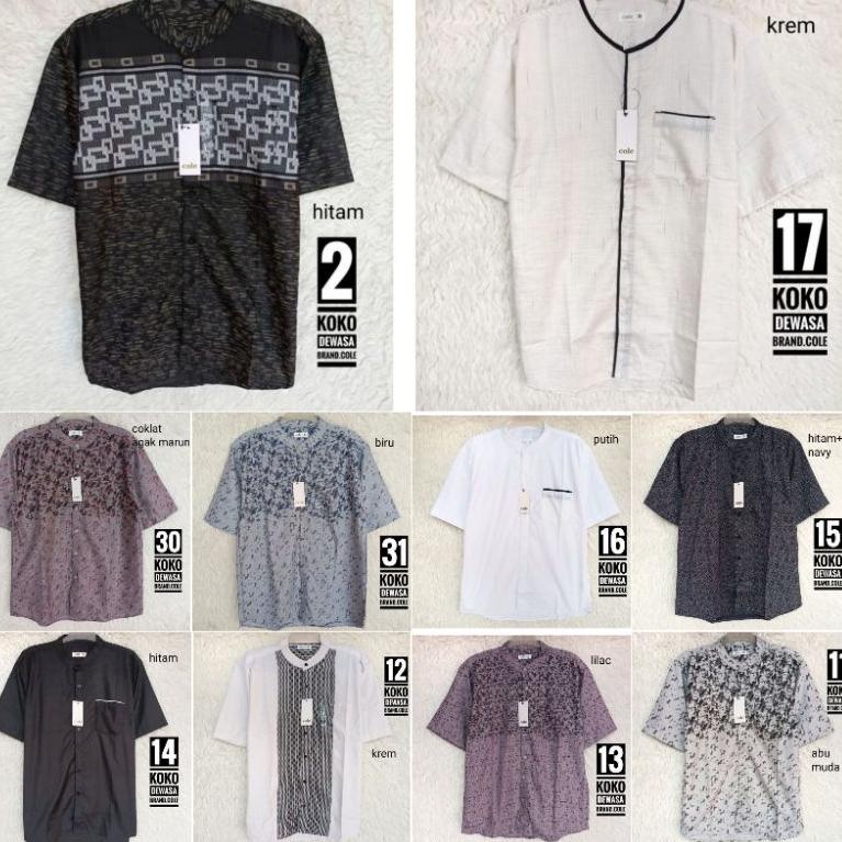 HARGA TERMURAAH B Kemeja Koko Dewasa Cole Nevada details