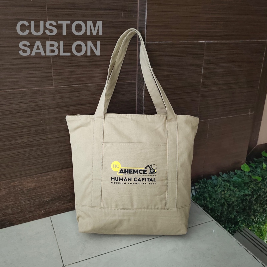 TOTEBAG KANVAS WANITA RESLETING BAHAN TOTE BAG CANVAS POLOS DAN MOTIF TEBAL LEMBUT MODEL TAS BAGGY BISA COD DAN CUSTOM SABLON Untuk Tas seminar dll new