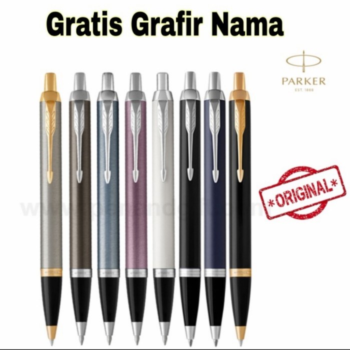 

Pulpen Mewah Original Parker I.M BP New Black CT + Free Grafir Laser