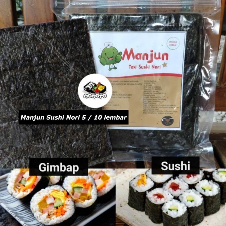 

Promo 8.8 (PROMO) Manjun Nori HALAL Seaweed Rumput Laut Sushi Gimbap Korean Yaki Sushi Nori