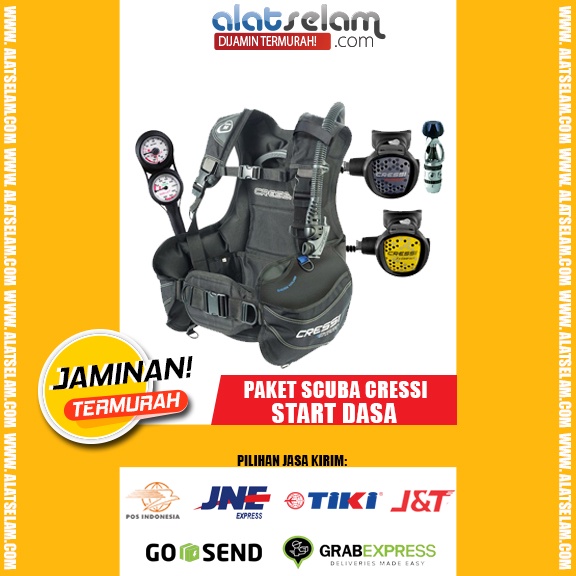Paket Scuba Cressi START DASA / Alat Scuba Diving / BCD START, / Jaket Pelampung Scuba Diving / Jack