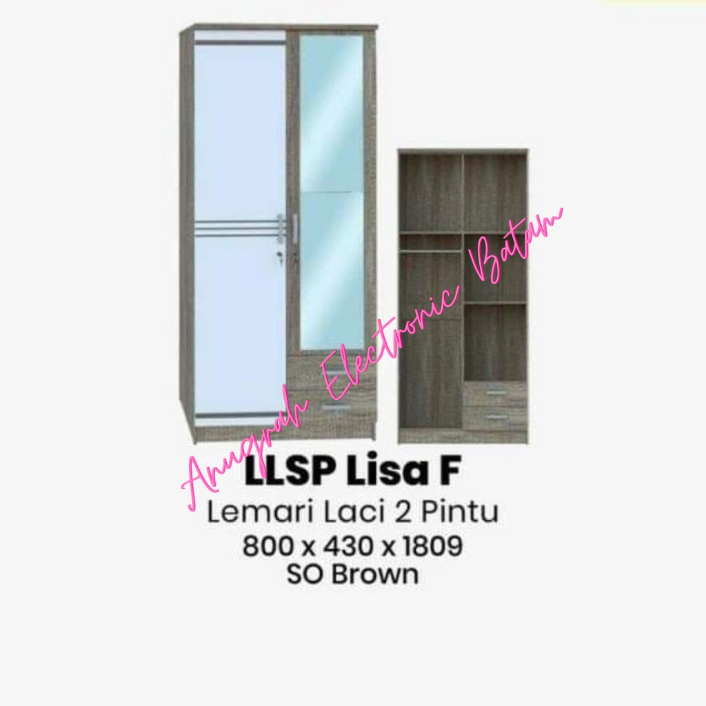 Lemari Pakaian 2 Pintu Olympic Gstar | LLSP LISA BATAM