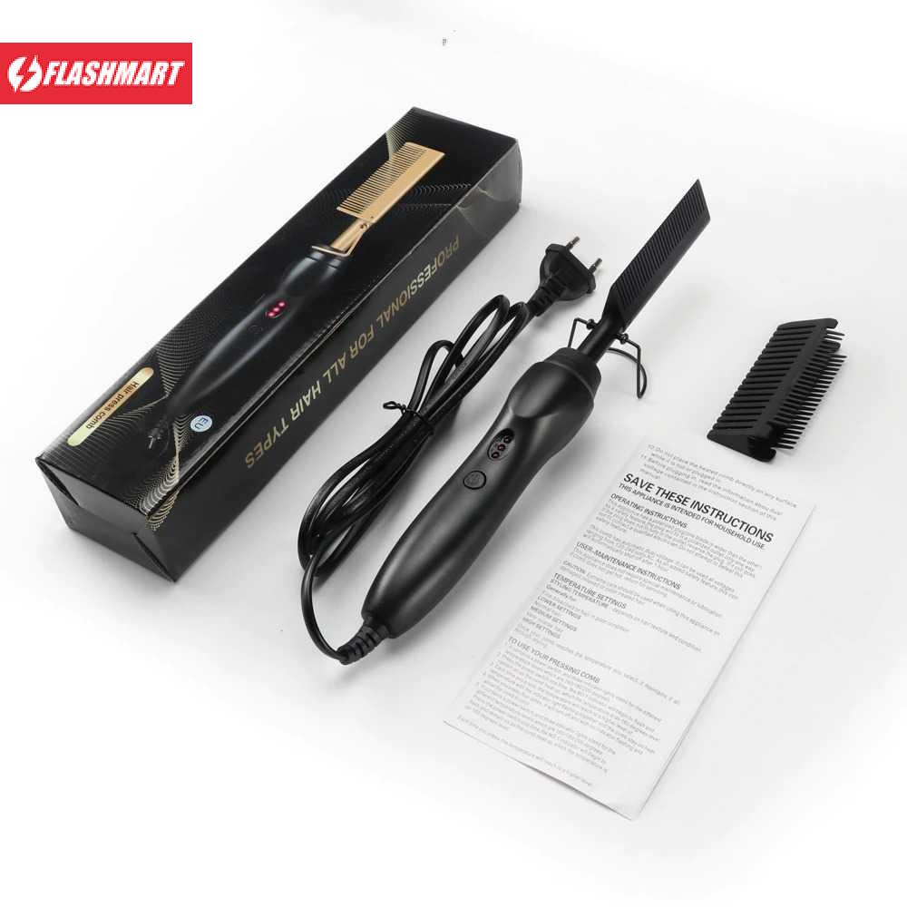 Flashmart Sisir Panas 2in1 Pelurus Pengkriting Rambut Straightening - HCC21