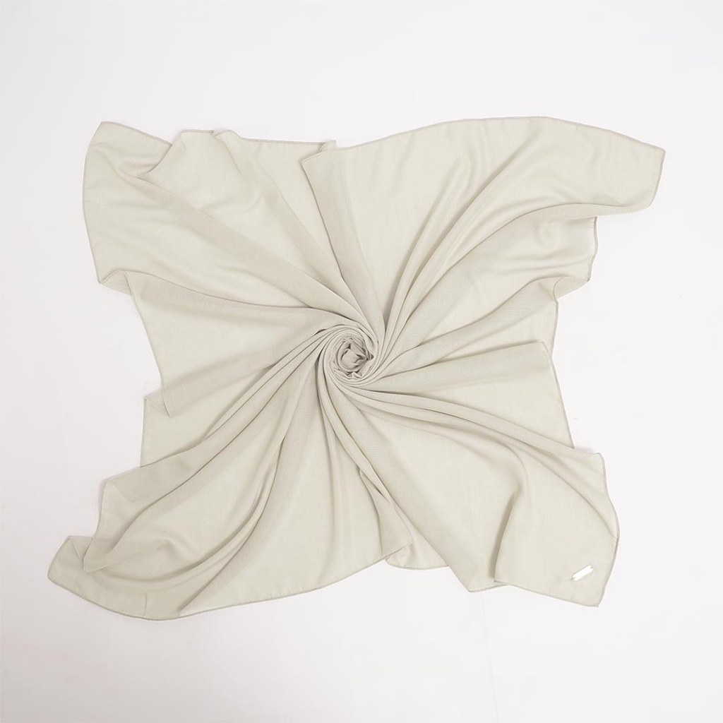 ALIF HIJAB POLOS SEGI EMPAT PARIS PREMIUM KOREA - BABY POWDER ( SPL-D1-011 )