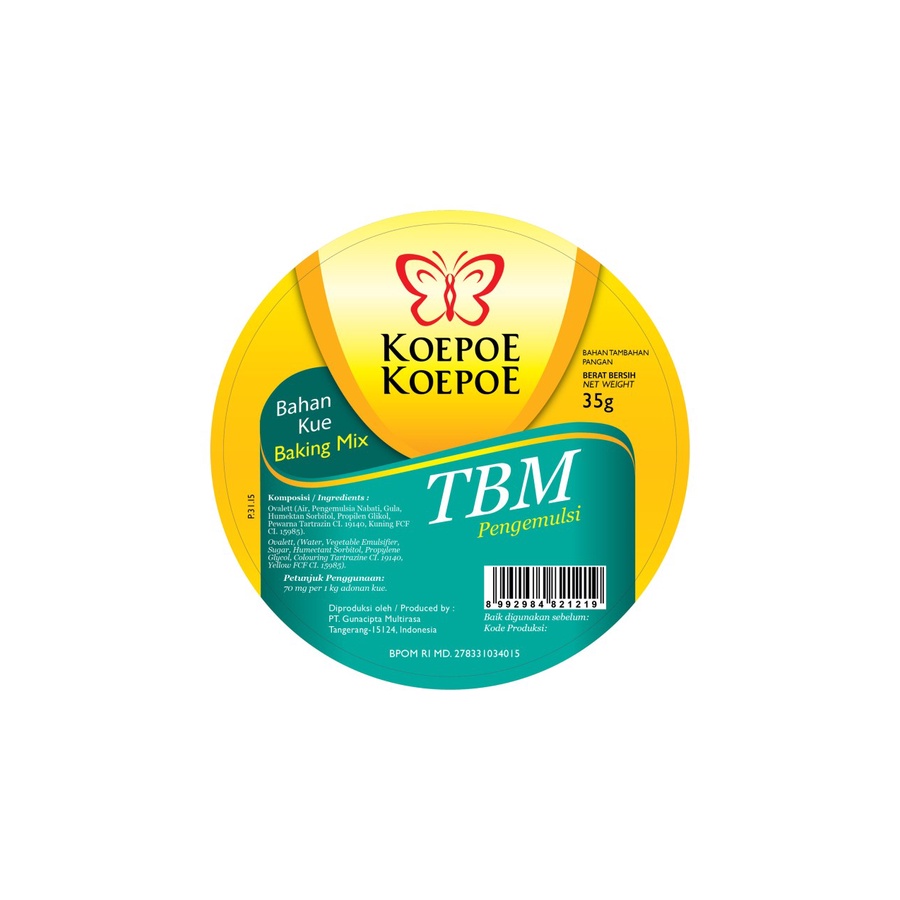 PENGEMULSI KUE TBM KOEPOE-KOEPOE 35GR BAKING MIX