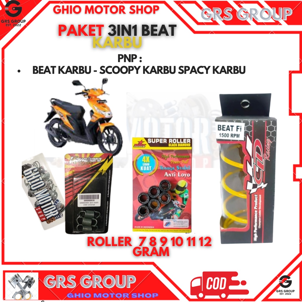 PAKET 3IN1 BEAT KARBU SCOOPY KARBU SPACY KARBU PAKET KIRIAN CVT BEAT KARBU SCOPY KARBU SPACY KARBU UPGRADE CVT SCOOPY SPACY BEAT KARBU ROLLER BRT BEAT KARBU PER SENRI BEAT KARBU PER CVT BEAT KARBU