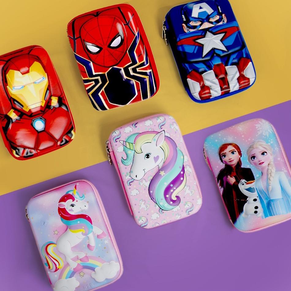 

NEW !! PENCIL CASE EMBOSE KOTAK PENSIL TIMBUL 6D MOTIF MARVEL/UNICORN/SPIDERMAN 88C03