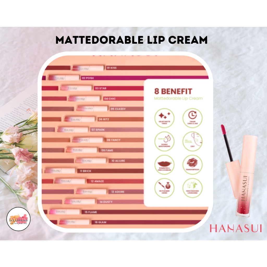 HANASUI MATTEDORABLE LIP CREAM