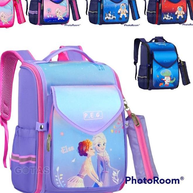 ✼ [produk import] Tas sekolah SD pelangi angkasa munbags ➳