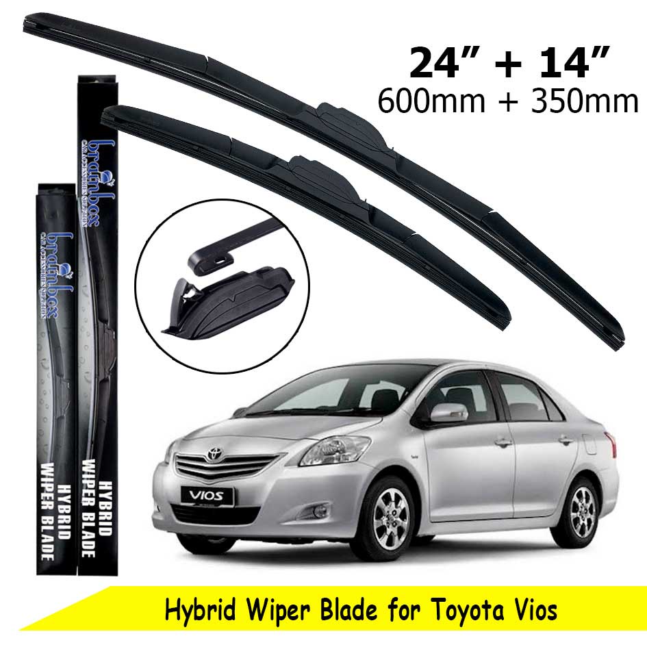 Brainbox Hybrid Wiper Mobil Toyota Vios Wiper Blade Wiper Kaca Mobil Windshield