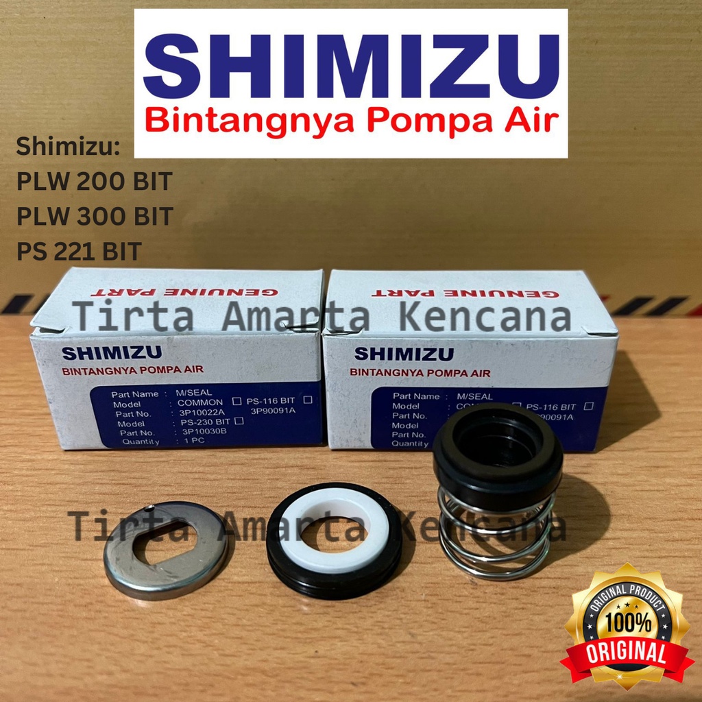 Mechanical Seal Pompa Air Shimizu PLW 200 BIT / PLW 300 BIT