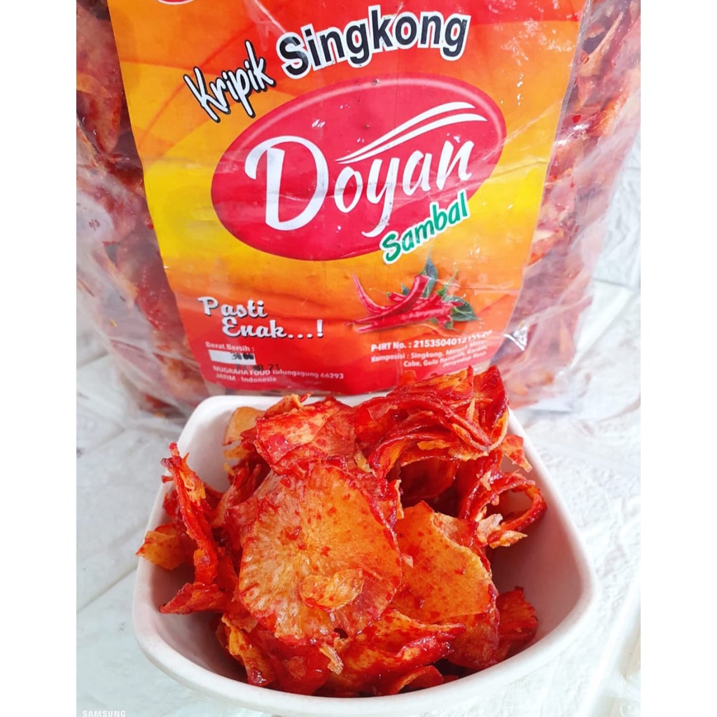 

KRIPIK SINGKONG BALADO / KERIPIK SINGKONG SAMBAL BASAH / SINGKONG SAMBAL BASAH / KRIPIK SINGKONG BALADO SAMBAL BASAH DOYAN