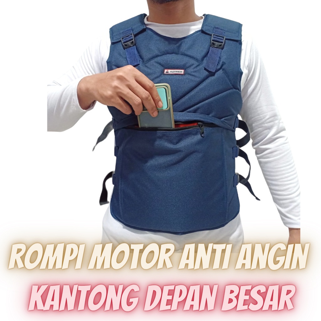 Rompi Pria Anti Angin Body Protector Pelindung Dada dan Punggung