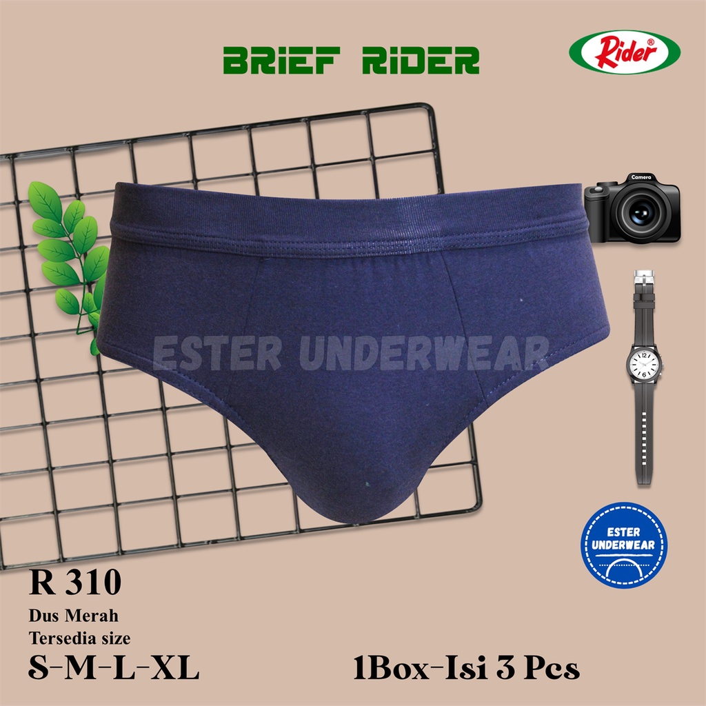 Celana Dalam Men&quot;s Brief Rider R 310M Dus Merah Isi 3Pcs/Pack