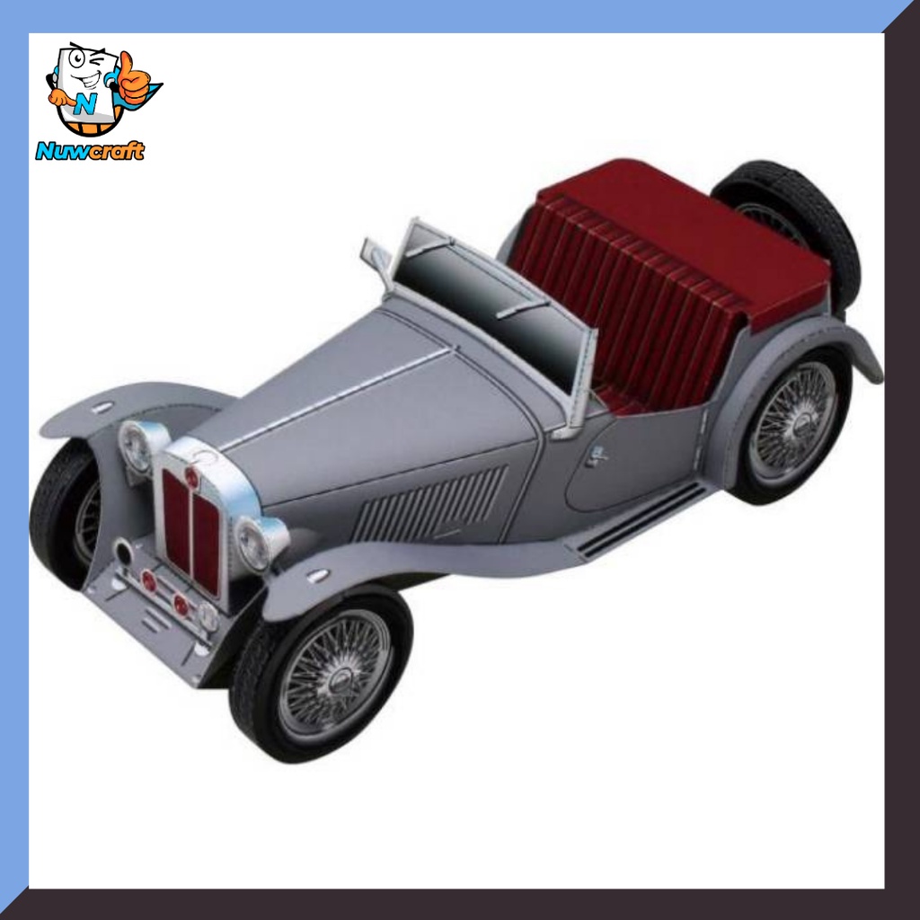 Nuwcraft Mobil MG TC Midget Papercraft