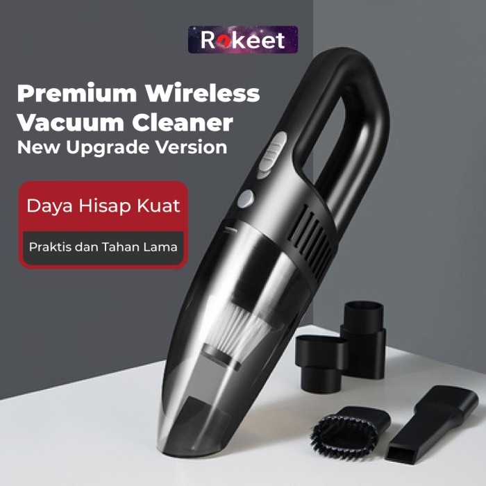 ROKEET VACUUM CLEANER PENYEDOT DEBU PORTABLE PENGHISAP DEBU WIRELESS