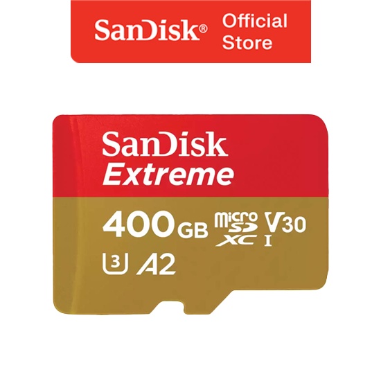 Sandisk Extreme Micro SDXC UHS-I U3 A2 V30 190MB/s - 400GB - 4K Drone