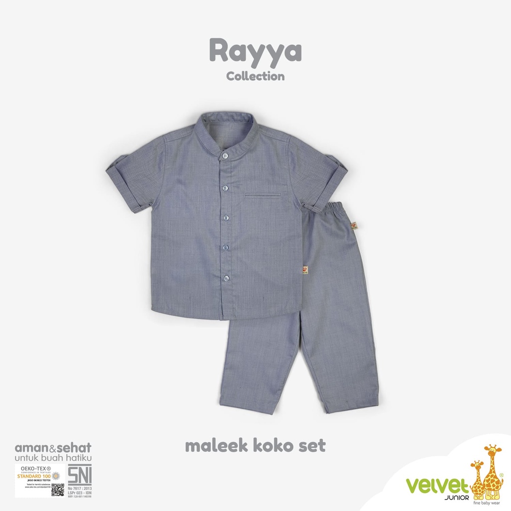 VELVET JUNIOR 1 set Maleek Koko Set Rayya Collection Baju Raya