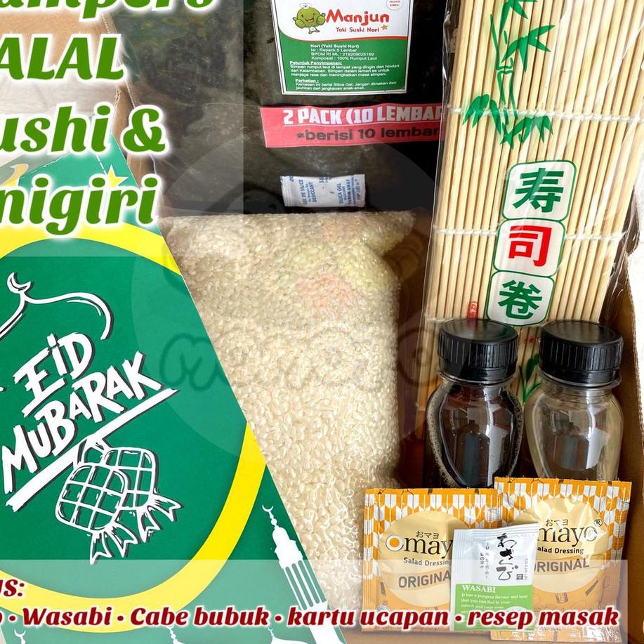 

☉ PROMO Hampers Natal Lebaran Paket Sushi dan Onigiri Halal Set Komplit Lengkap dengan box ➻