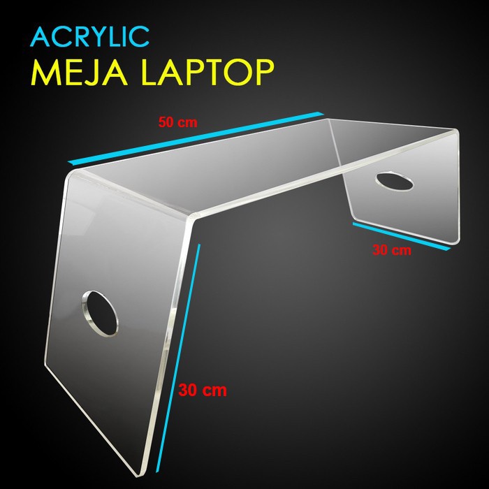 Meja Acrylic Meja / Table Acrylic / Meja Laptop (8Mm)