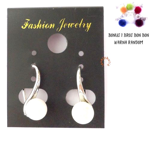 Anting Xuping Desi Model Bola Mutiara Korea Wanita Dewasa Bonus 1 Bros BonBon - Lovelybutik