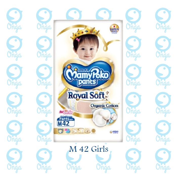 MamyPoko Pants Royal Soft M42 Girls / Mamy Poko Celana Royal Soft M 42