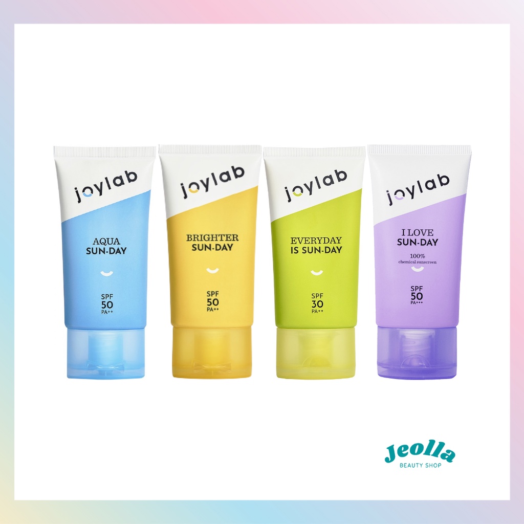 JOYLAB Sunscreen Sunblok SPF 50+ PA++++ (Aqua Sun-Day, I Love Sun-day, Brighter Sun-Day, Everyday is Sun-day) Sunscreen Wajah