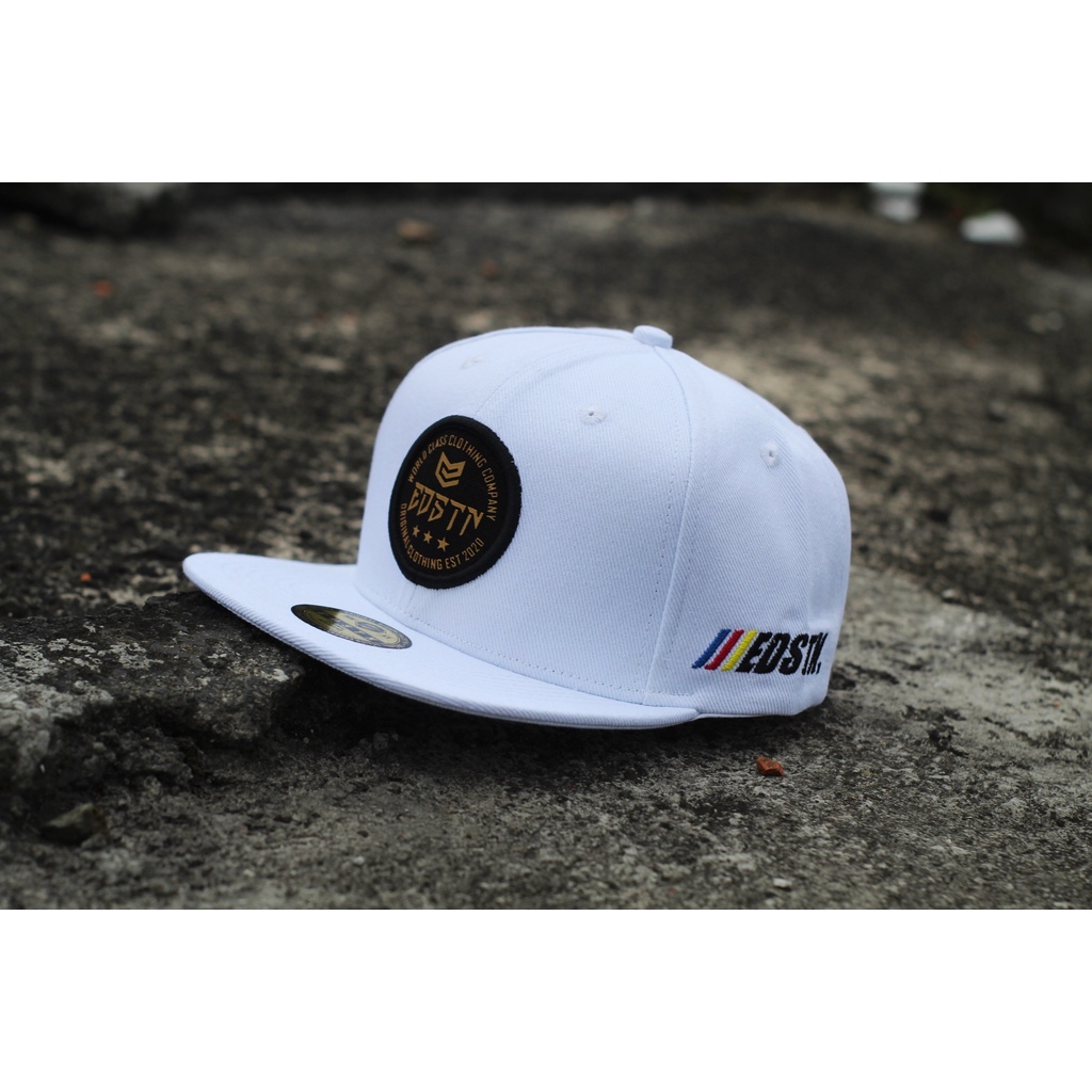 Eddostyn Topi Snapback Premium Distro Unisex WHITE