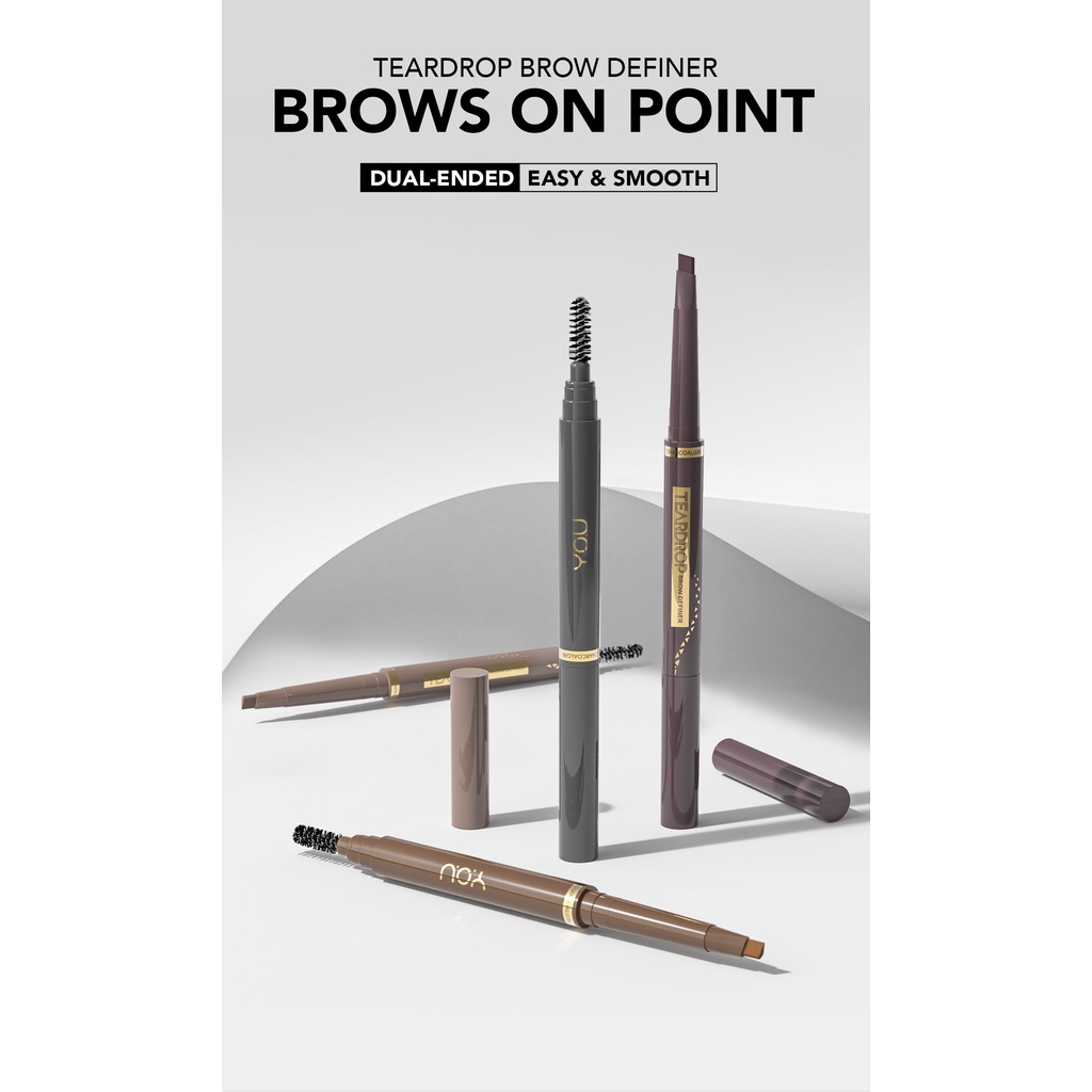 [BPOM][100%ORI&amp;READY]YOU Teardrop Brow Definer | Pensil Alis Waterproof | Pigmented Tahan Lama | Makeup Mata