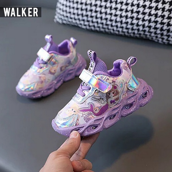 Sepatu Anak Perempuan LED Light - Sepatu Sneaker Anak Perempuan Ada Lampu M262