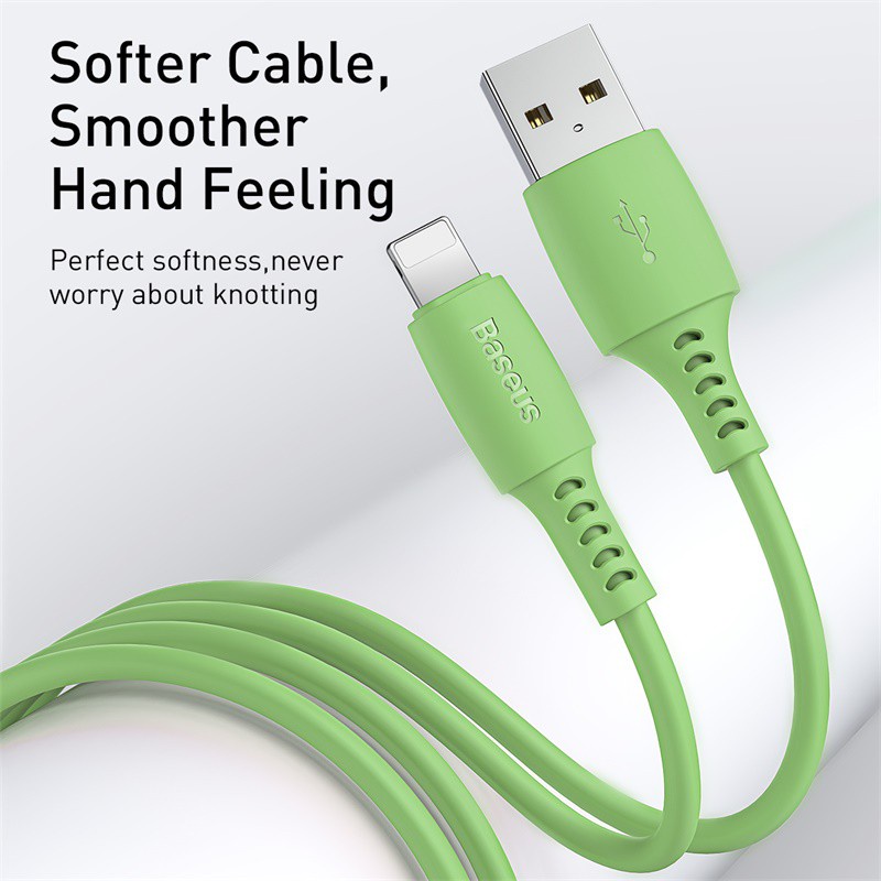 BASEUS Kabel Colourful Cable USB For iP 2.4A 1.2m - CALDC