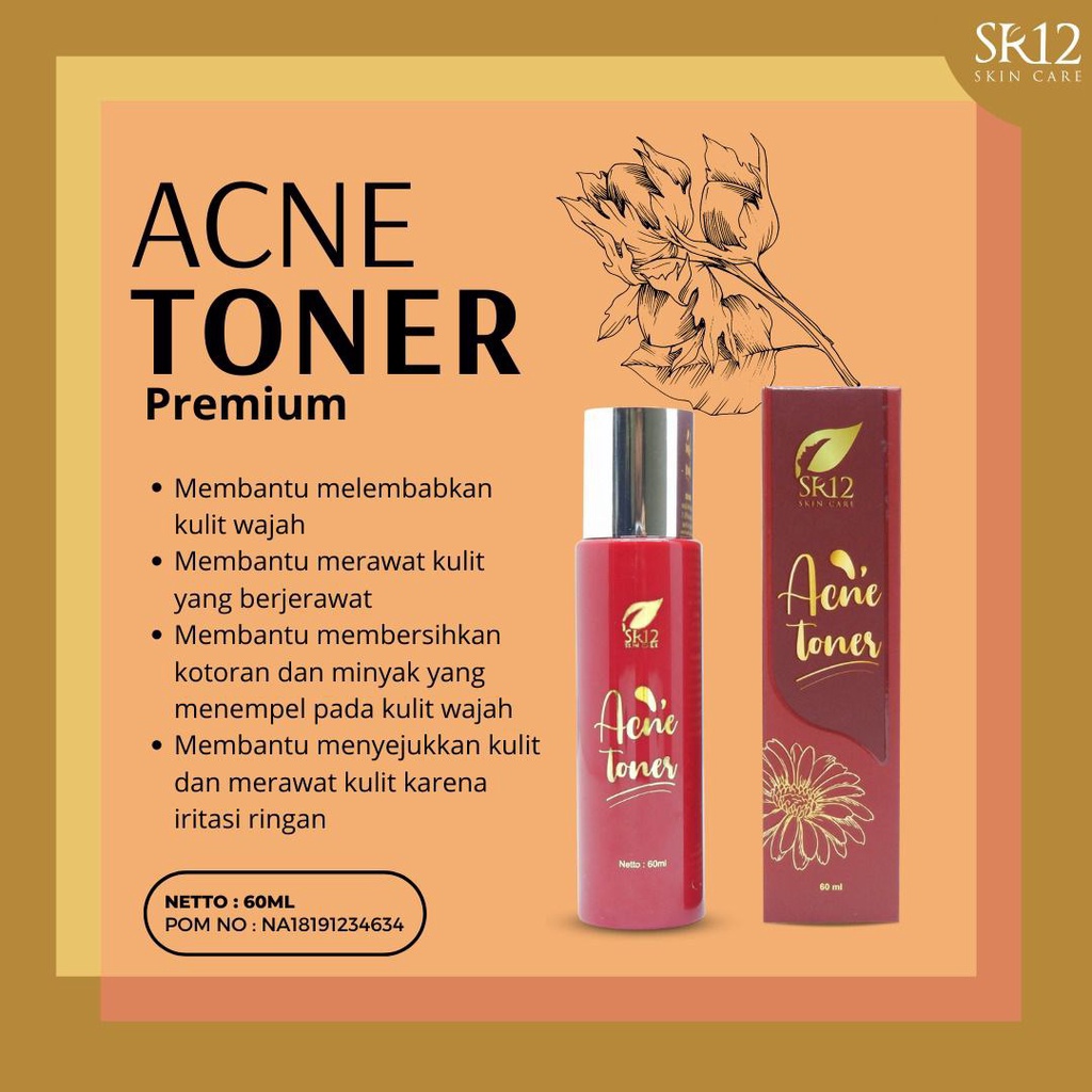 TONER JERAWAT BPOM AMPUH..!! ACNE TONER SR12 AMAN / OBAT JERAWAT BERUNTUS / REGENERASI KULIT MATI