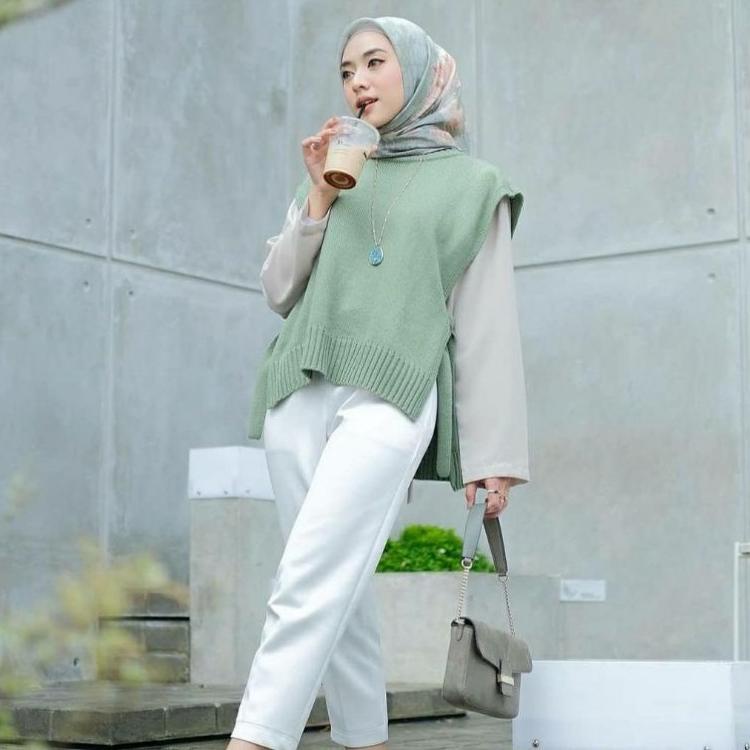✸ [COD] Vest Rompi Rajut Tali Outer tebal mkm premium ➧