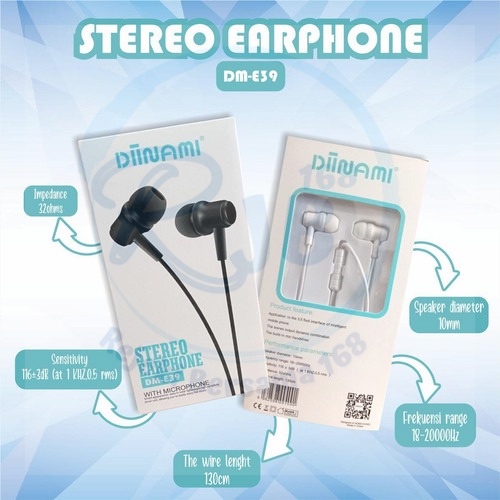 RJB Stereo Earphone Diinami DM-E39
