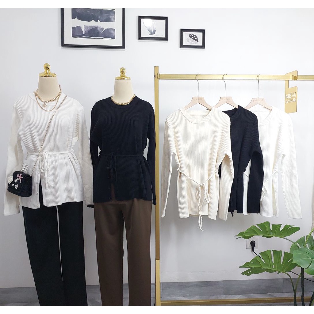 ATASAN FOCUS KNITTED PREMIUM FASHION WANITA IMPORT BANGKOK NOB