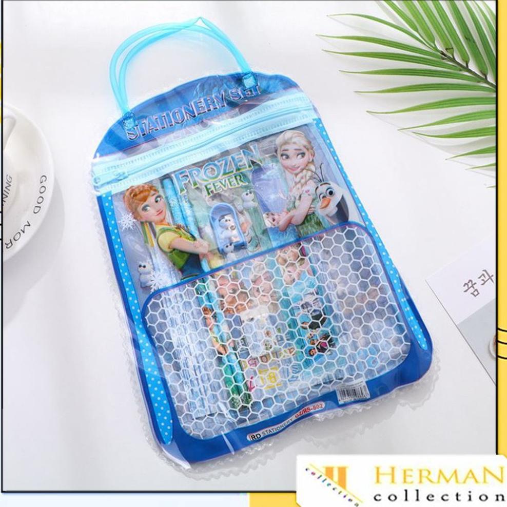 

Promo 9.9 Stationery Set 6 in 1 Free Bag Alat Tulis Anak Sekolah Buku Pulpen Penghapus Pengaris Import