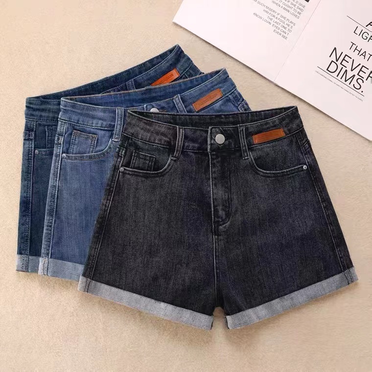 Celana pendek wanita celana kulot pendek wanita hot pants jeans stretch wanita highwaist celana pendek denim wanita cewek korean style kekinian