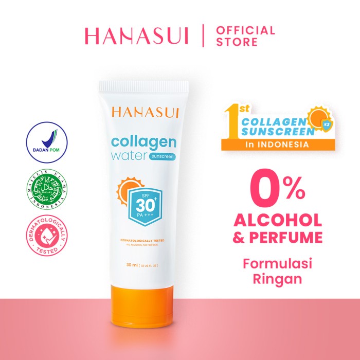 Hanasui Sunscreen Collagen Water Spf 30 30 Gr