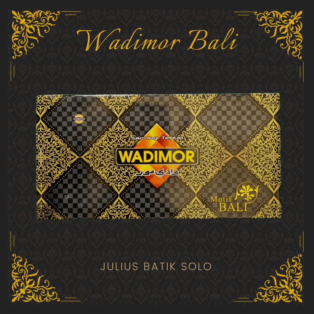 WADIMOR BALI WARNA HITAM  (SARUNG PRIA GROSIR MURAH) || SARUNG TENUN