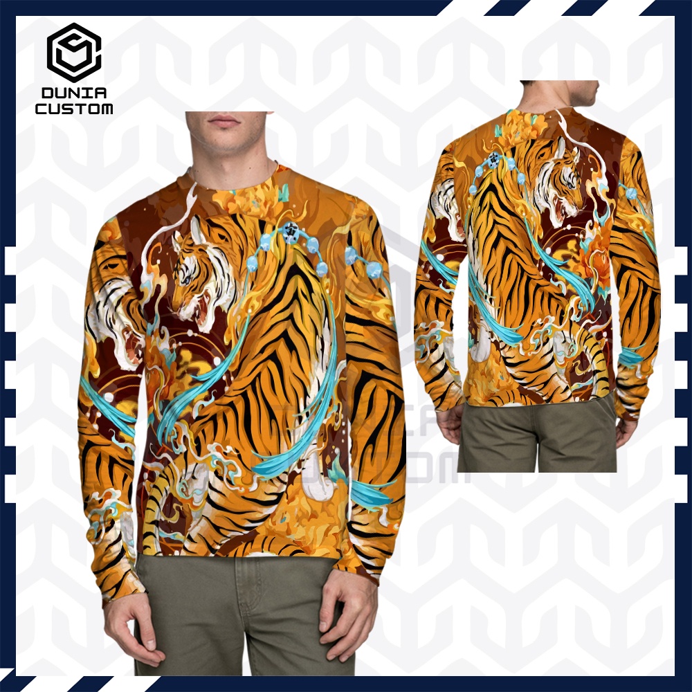 Jual KAOS MOTIP TEMA HARIMAU PITIH OLAHRAGA MACAN TUTUL SUMATRA JAWA BALI 3D Jersey Kaos Pria/Kaos W