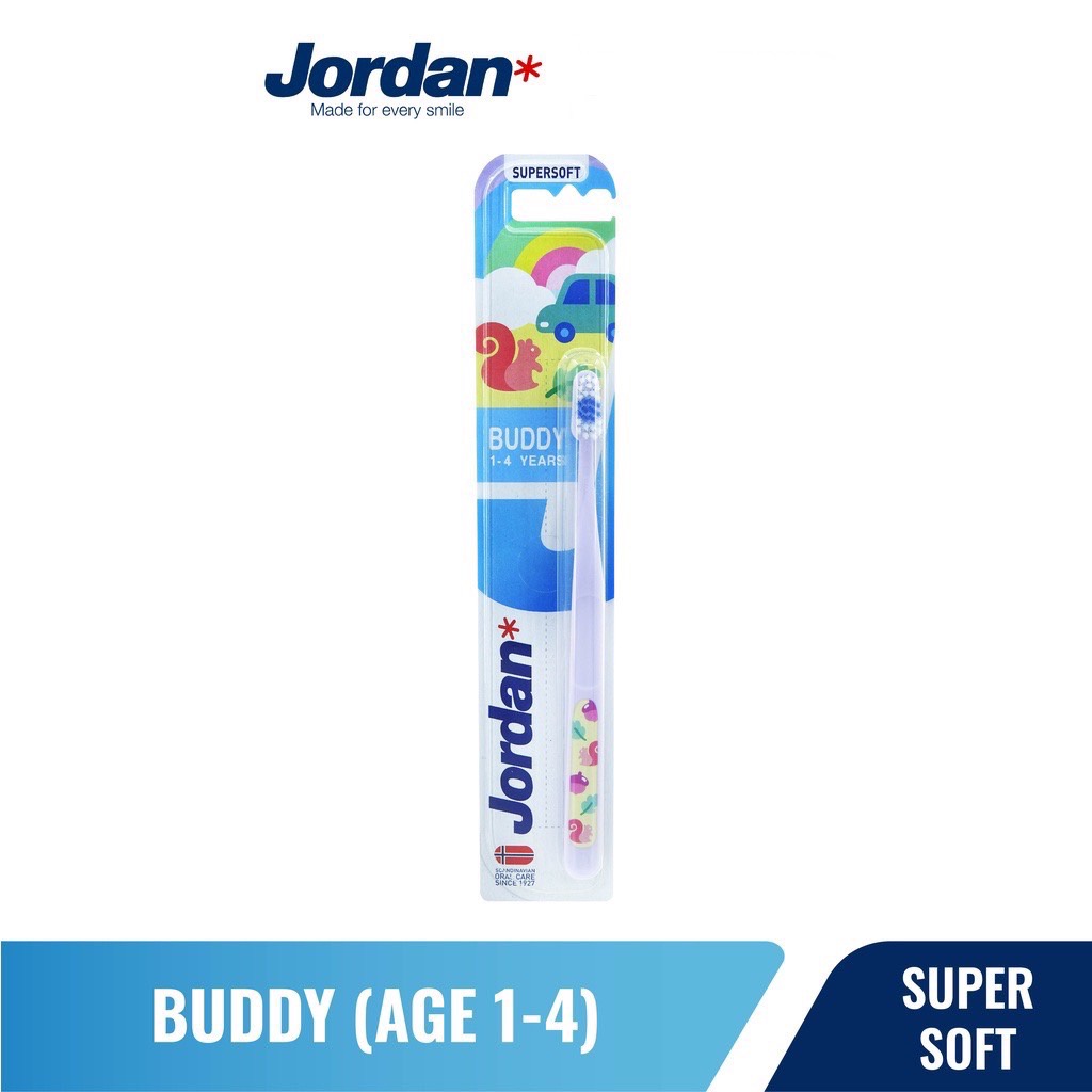 Jordan Oral Care Kids Buddy 1-4 Super Soft | Sikat Gigi