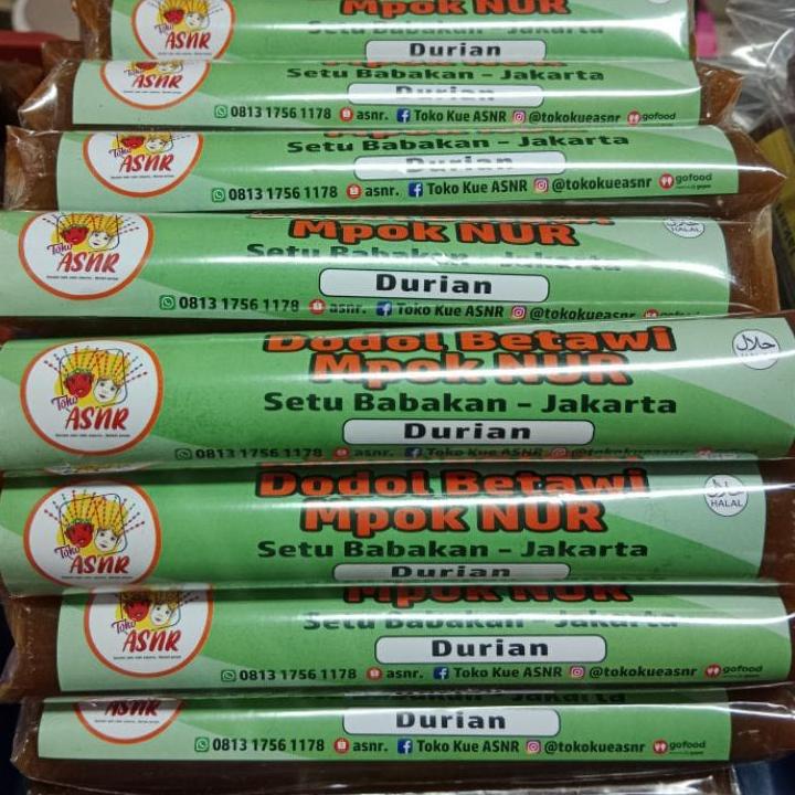 

Hanya disini Dodol Durian Betawi Mpok Nur