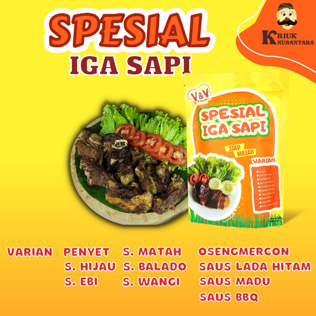 

SPESIAL IGA SAPI 300 GRAM, BANYAK VARIAN RASANYA, TANPA TULANG
