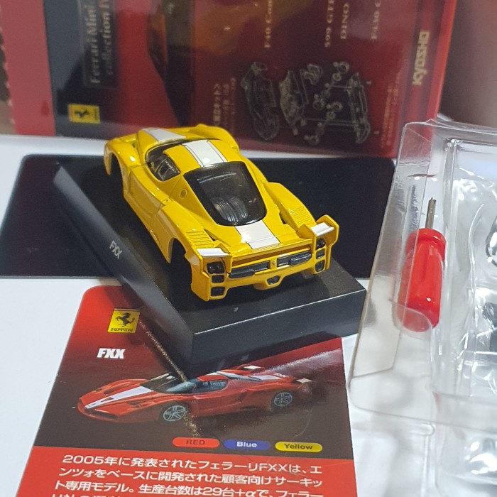KYOSHO 64 MINICAR FERRARI FXX KUNING - BLM RAKIT TERBARU