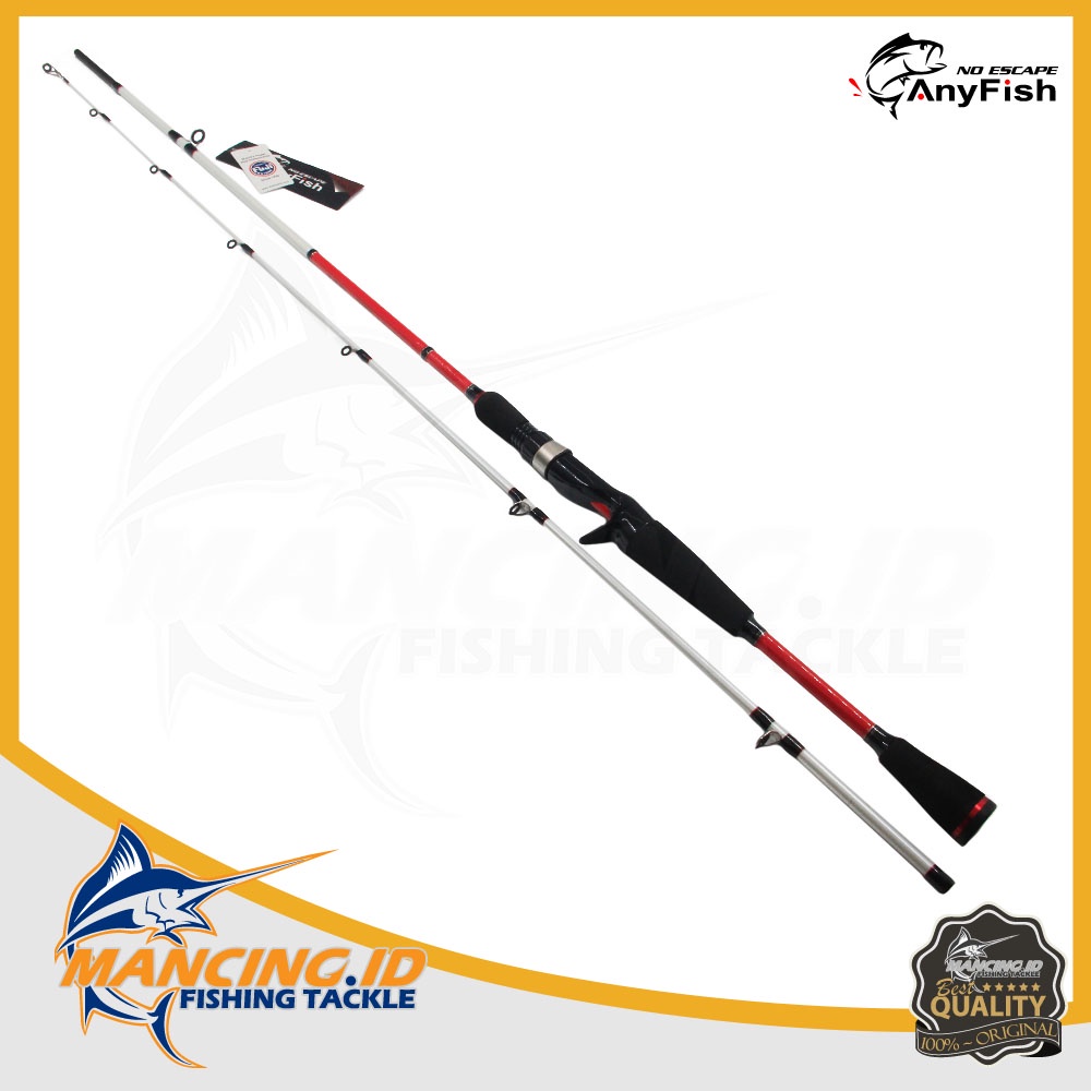 ANYFISH PRO CAST Casting Rod BC Fuji Joran Pancing Bait Casting Kuat sambung 2