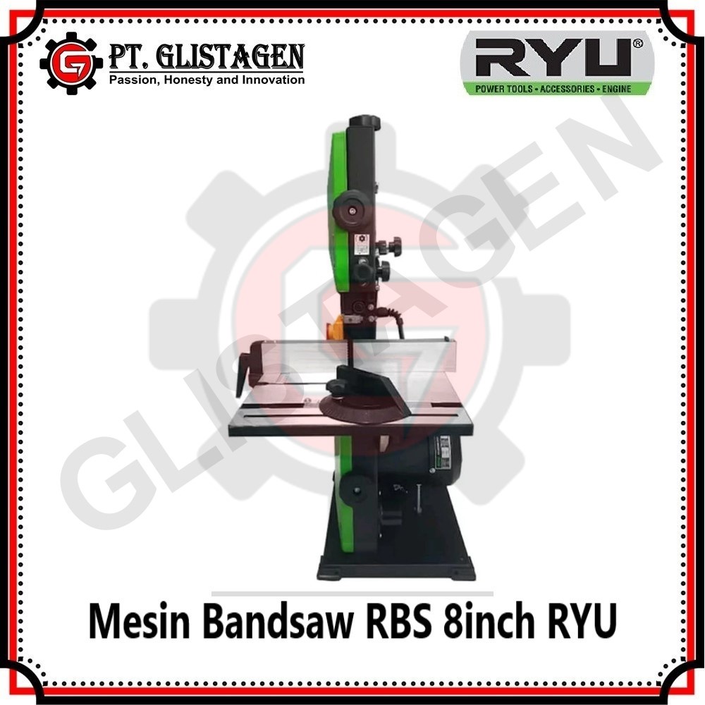 RYU Band Saw Table BandSaw Mesin Gergaji Pita Ukir Kayu RBS 8 inch HD