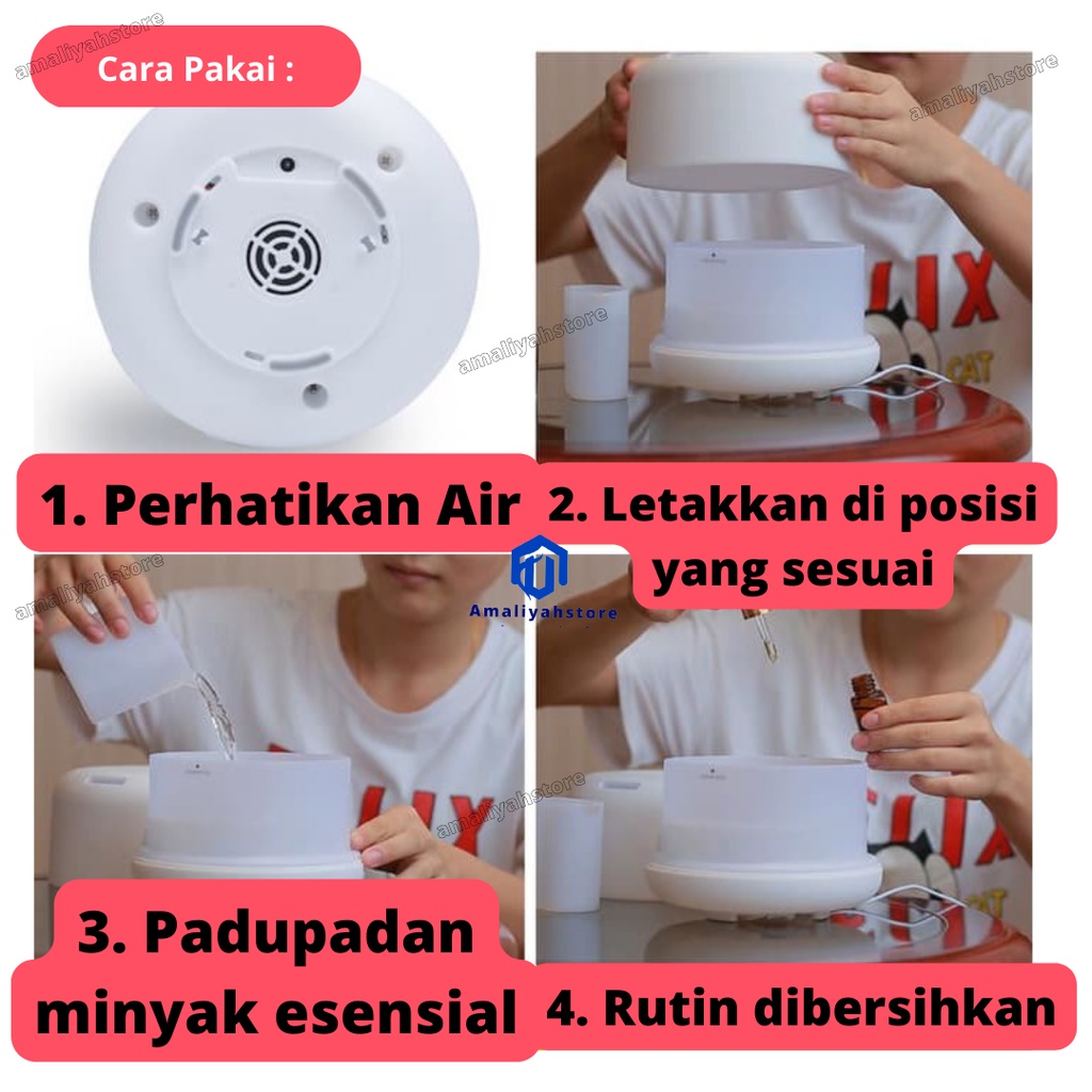 Uap Ruangan Aromaterapi Diffuser Humidifier Aromatherapy Untuk Kesehatan Bayi Pewangi Pelembab Pengharum Ruangan Tamu Dan Penghilang Bau Kamar Mandi Elektrik