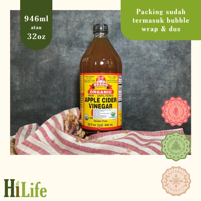 

Bragg Cider Vinegar / Cuka Apel 946 Ml / 32 Oz