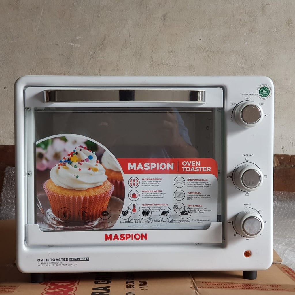 Oven listrik MASPION 18 liter MOT-1801S 18 liter