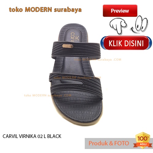 Sandal wanita casual sendal slide flat selop cewe trepes CARVIL VIRNIKA 02 L